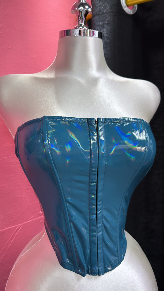 Blue corset